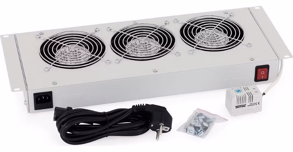 Triton 19" Vent.j.spodní(horní) pro RBA-A6, RUA-3V-220V/45W termostat