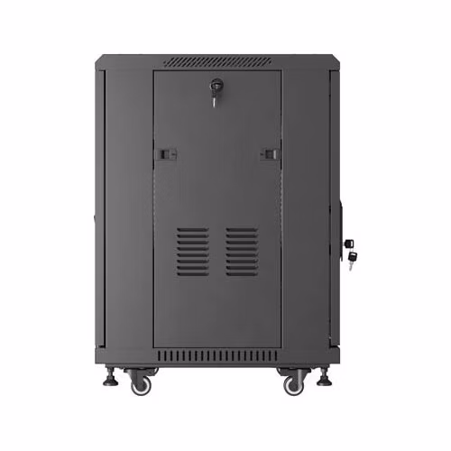LANBERG INŠTALAČNÝ RACK 19" 15U 600X600 ČIERNE SKLENENÉ DVERE (PLOCHÉ BALENIE)
