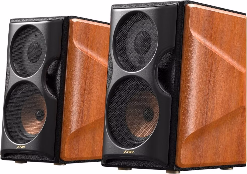 FENDA F&amp;D repro R80BT/ 2.0/ 160W/ dřevěné/ černodřevěná barva/ BT5.4/ USB/AUX/optický/koaxiální vstup/ dálkové ovládání