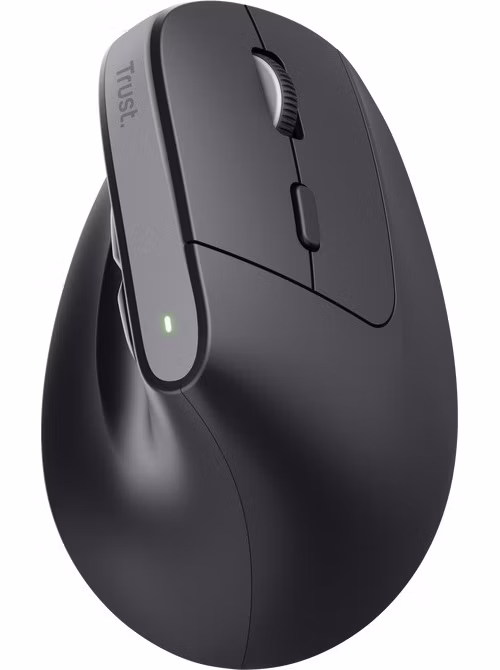 Trust Bayo+/Vertikální/Optická/Pro praváky/2 400 DPI/USB+BT/Černá