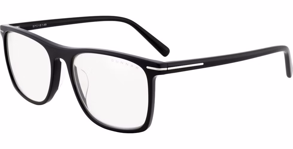 GUNNAR kancelářske/herní brýle HAYWARD ONYX čirá skla BLF 35 GUNNAR focus