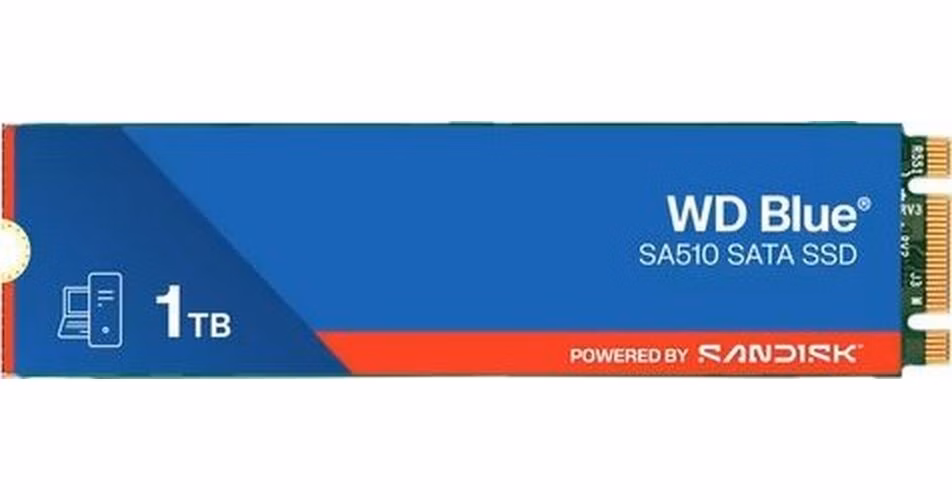 WD Blue SA510 SSD Powered by SanDisk 1TB M.2 SATA 560/520MBps
