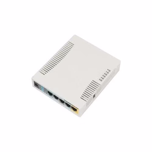 MikroTik RouterBOARD RB951Ui-2HnD 128 MB RAM/ 600 MHz/ 5x LAN/ 1x USB/ MIMO (2x2)/ 2.4Ghz 802b/g/n/, 1x PoE, vč L4