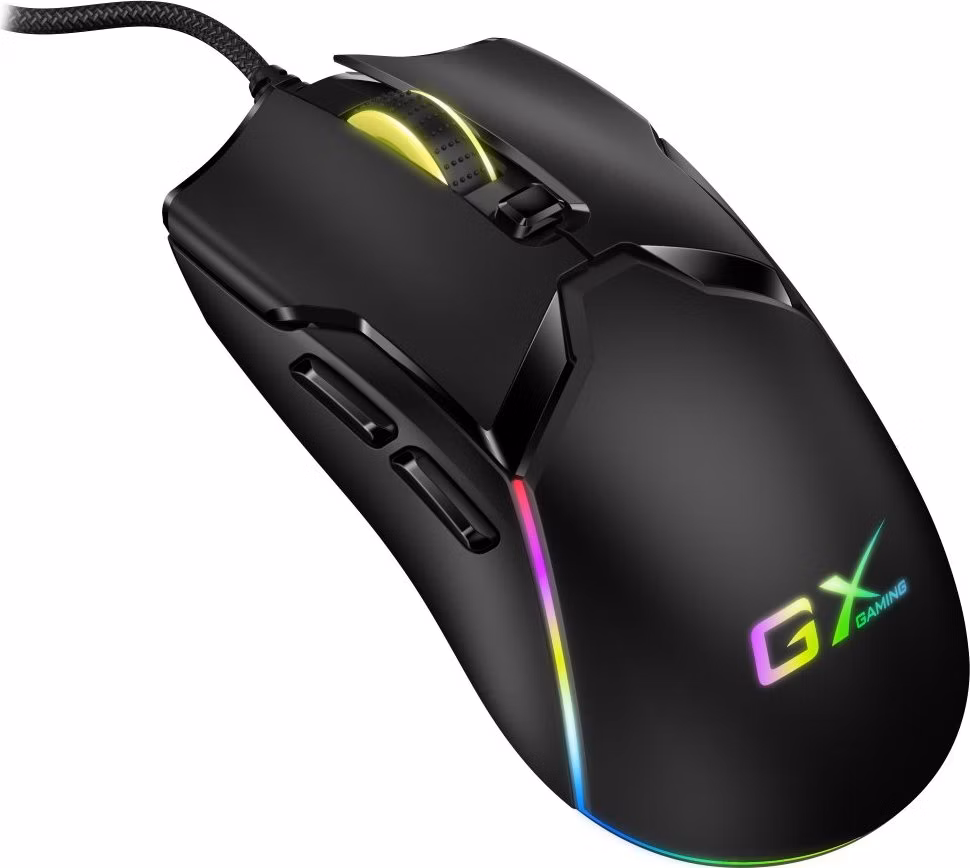Genius GX Gaming Scorpion M700, Myš, herní, drátová, optická, 800-7200DPI, 6 tlačítek, RGB podsvícení, USB, černá