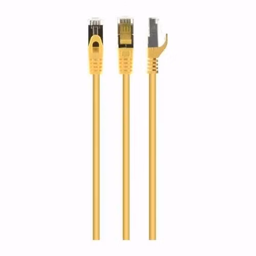 GEMBIRD Patch kabel S/FTP Cat. 6A LSZH, 0,25 m, žlutý