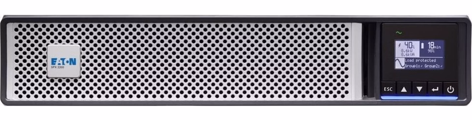 Eaton -poškozený obal nový-5PX 2200i RT2U Netpack G2, Gen2 UPS 2200VA/2200W,8zásuvek IEC,rack/tower,LAN (EBM: 5PXEBM72RT