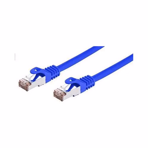 C-TECH Kabel patchcord Cat6, FTP, modrý, 0,5m