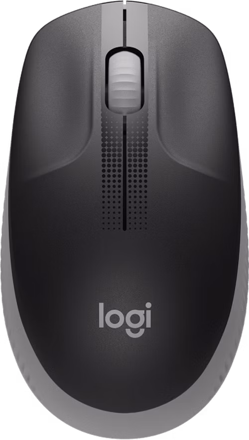 Logitech myš M190/ optická/ bezdrátová/ USB/ 3 tlačítka/ šedá/ 1000dpi