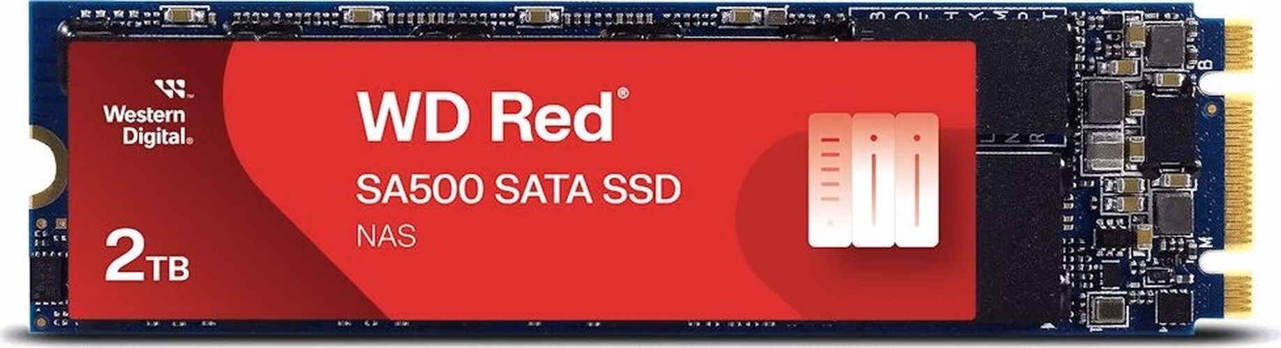 WD RED SSD SA500 2TB Powered by SANDISK / Interní / M.2 2280 / SATAIII / 3D NAND