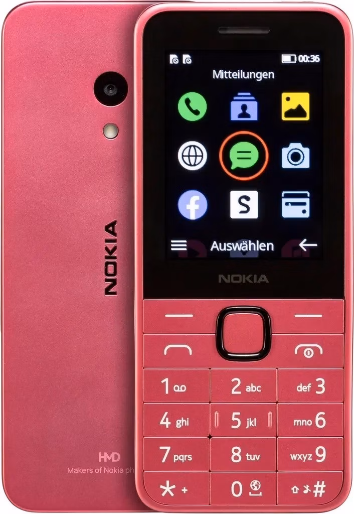 BAZAR - Nokia 225 Dual SIM, 4G, růžová (2024), (CZ, SK, HU) - rozbaleno
