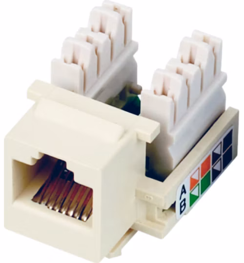 DATACOM Keystone cat5E white UTP