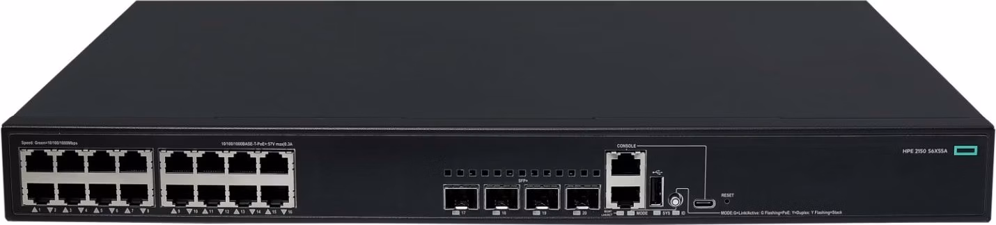 HPE NW CW 2150 16G PoE+ 4P 248W Switch