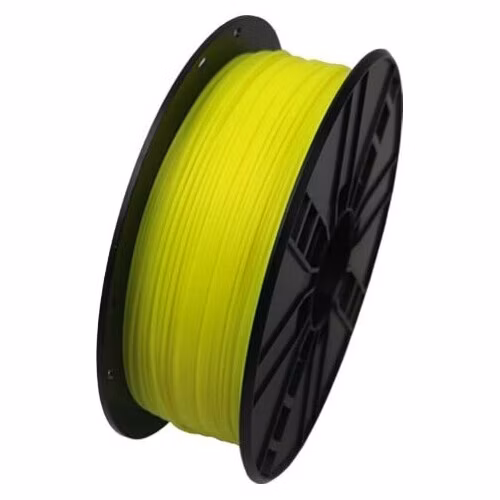 Tlačová struna (filament) GEMBIRD, PLA, 1,75mm, 1kg, fluorescenční žltá