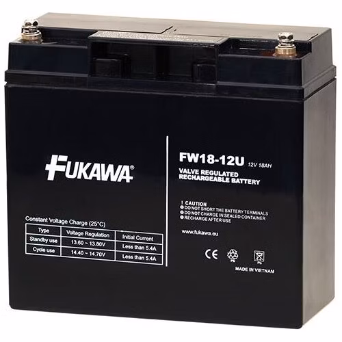 FUKAWA olověná baterie FW 18-12 U do UPS APC/ 12V/ 18Ah/ životnost 5 let/ závit M5