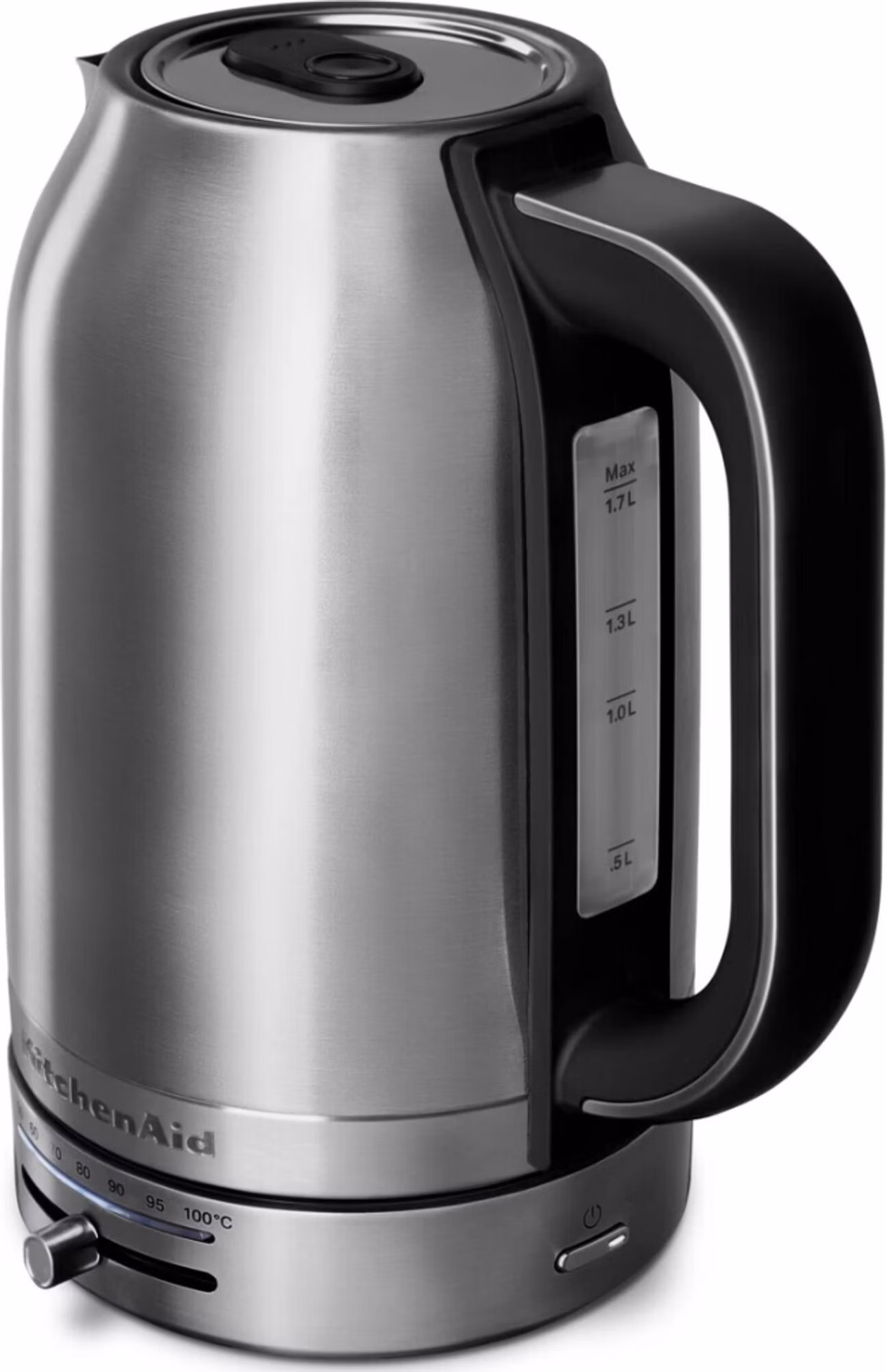 KitchenAid 5KEK1701ESX rychlovarná konvice stříbrná, 1,7 l, 2400 W, regulace teploty 50-100 °C, Keep Warm, nerezová