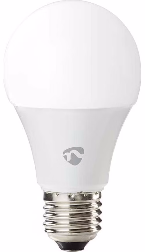 NEDIS chytrá LED žárovka/ Zigbee 3.0/ E27/ A60/ 9W/ 230V/ 470lm/ teplá až studená bíla/ 2700–6500K/ RGB/ stmívatelná