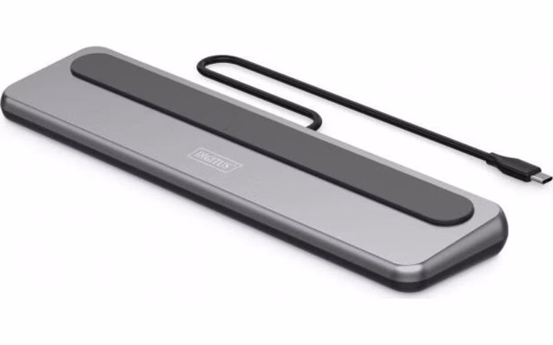 Digitus Dokovací stanice USB-C 8K, 12 portů 2x HDMI, 1x DP, 3x USB-A, 1x USB-C, 1x RJ45, 1x PD