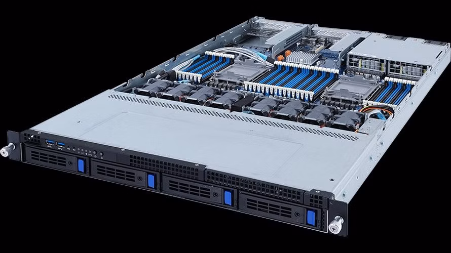 Gigabyte Rack Server R182-340 (rev. 100), 3rd Gen. Intel Xeon,
