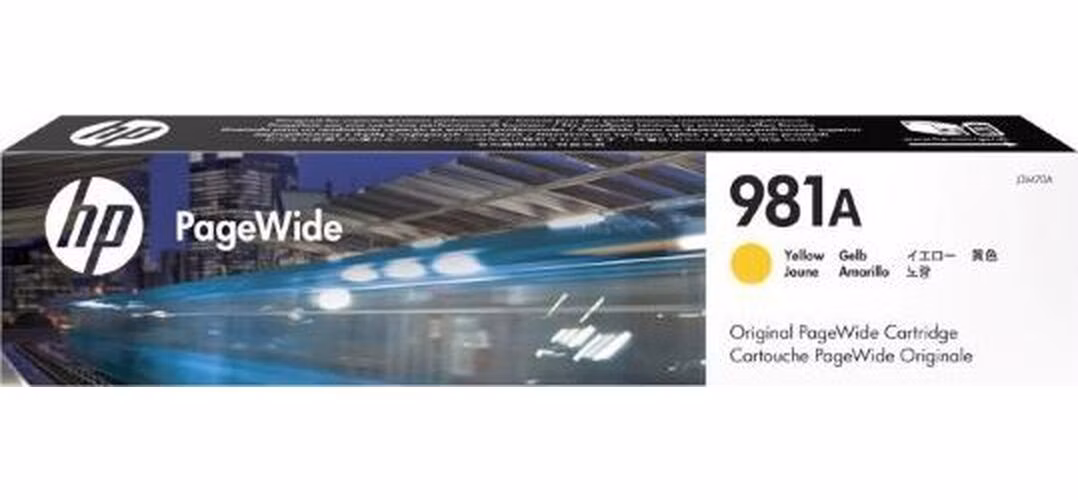 HP 981A Žlutá originální kazeta PageWide pro HP PageWide Enterprise Color 556 / MFP 586