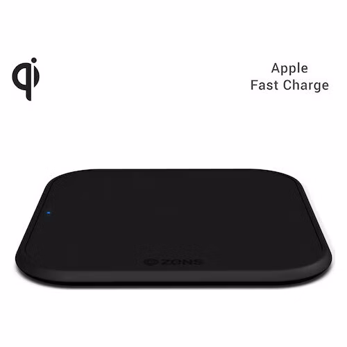 ZENS Single Wireless Charger 10W Slim-line - Black
