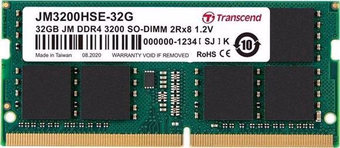 Transcend paměť 32GB (JetRam) SODIMM DDR4 3200 2Rx8 CL22