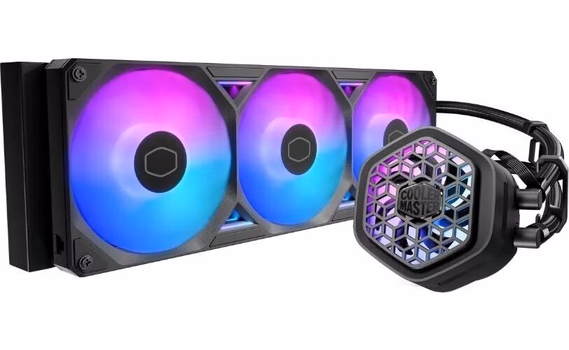 Cooler Master vodní chladič MasterLiquid Atmos II VRM 360, 3x120mm, LGA1851, AM5, černá