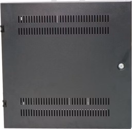 XtendLan 19" nástěnný vertikální rozvaděč 2U+4U 540x150, perforované dveře, černý