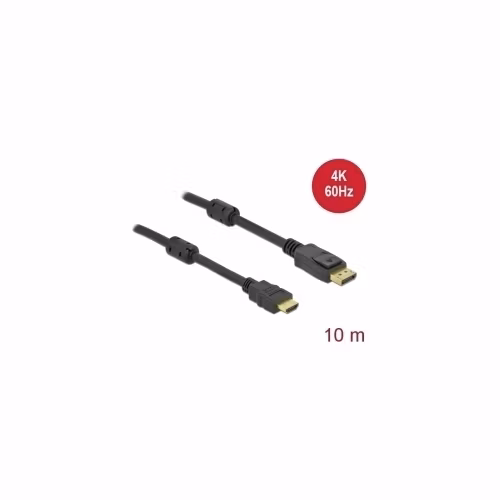 Delock Kabel z Active DisplayPort 1.2 na HDMI, 4K, 60 Hz 10 m