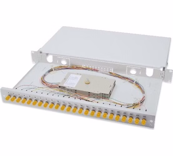 DIGITUS Professional Fiber Optic Splice Box, Equipped, ST, OS2