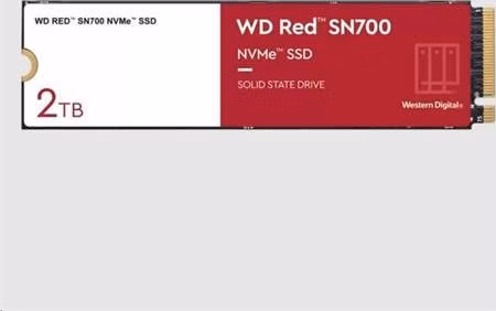 WD RED SSD NVMe 2TB PCIe SN700, Geb3 8GB/s, (R:3400/W:2900 MB/s) TBW 2500