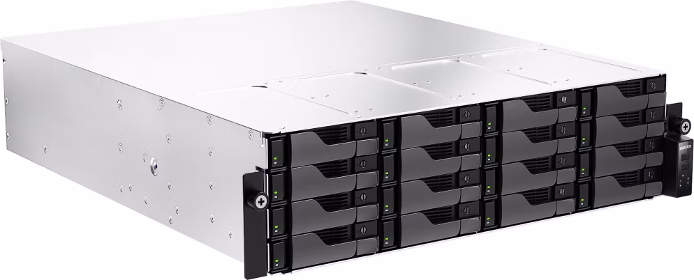 Asustor NAS AS7216RDX+RAIL / 16x 2,5"/3,5" SATA III/ AMD Ryzen 7 3,8GHz / 16GB/ 2x1GbE + 2x10GbE/ red. zdroj