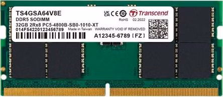 Transcend paměť 32GB SODIMM DDR5 4800 2Rx8 2Gx8 CL40 1.1V