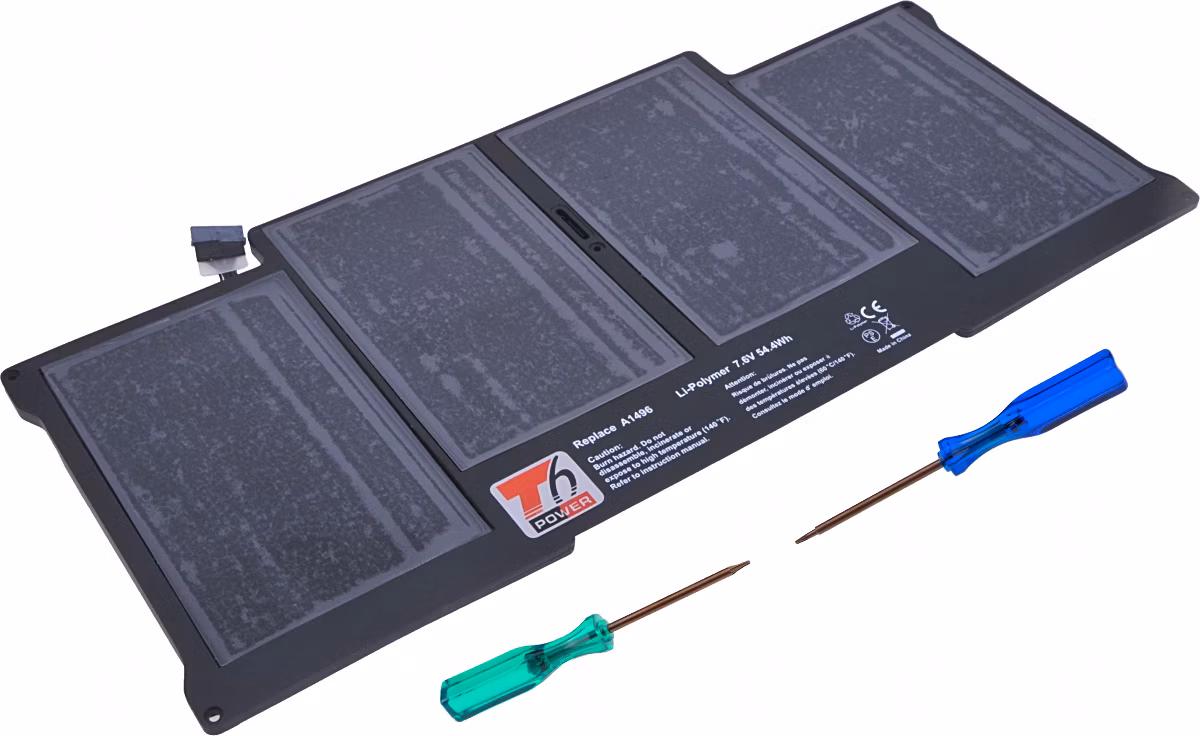 Batéria T6 Power pre Apple MacBook Air 13 2011, 2012, 2013, 2014, 2015, 7150mAh, 54Wh, 4cell, Li-pol