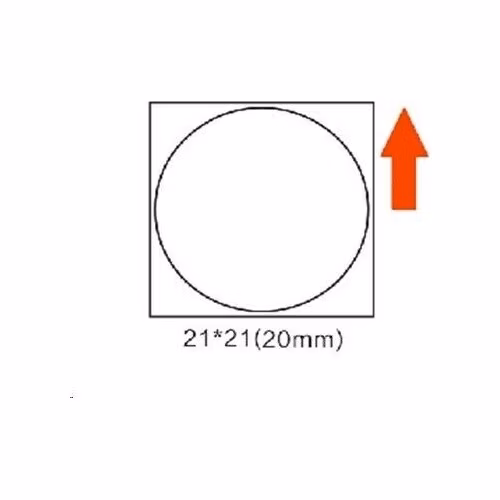 Niimbot štítky R 21x21mm 300ks RoundB pro B21, B21S, B3S, B1