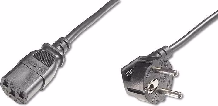 PremiumCord Kabel síťový 230V k počítači 0.5m