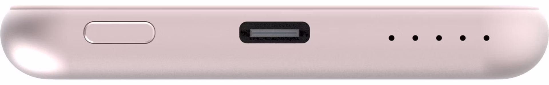 VERBATIM Powerbanka Charge 'n' Go, Magnetická, 5000 mAh, USB-C, Růžová