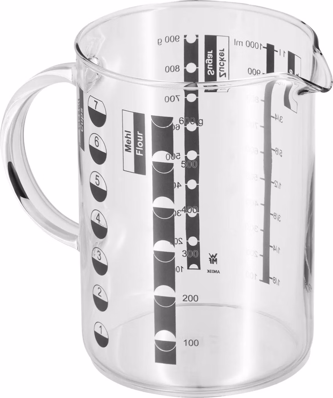 WMF Skleněná odměrka Gourmet, 1l