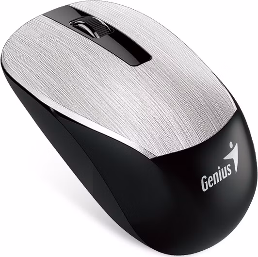 GENIUS NX-7015/Kancelárska/Optická/1 600 DPI/Bezdrôtová USB/Strieborná