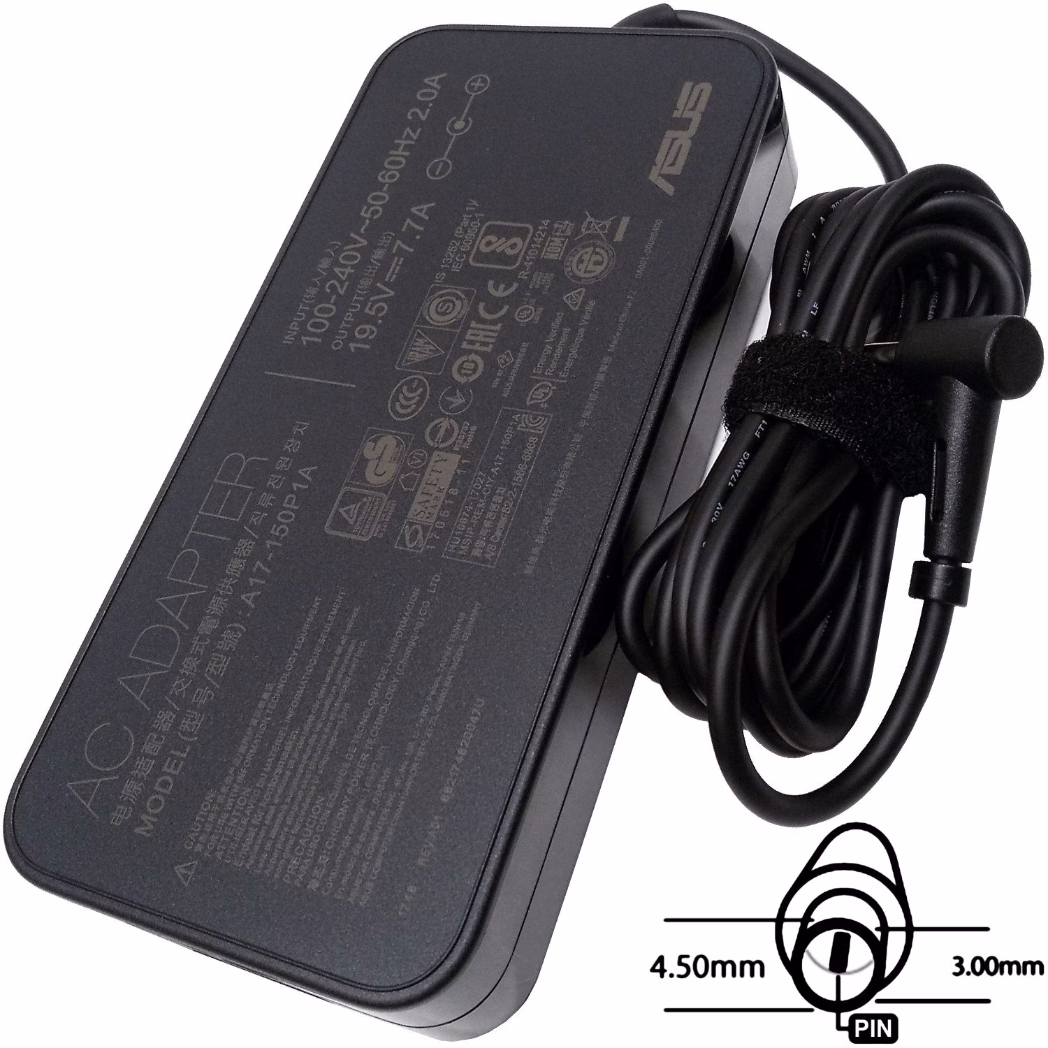 ASUS AC NAPÁJACÍ ADAPTÉR 150W 19,5V 3pin 4.5mm -bez EU plug