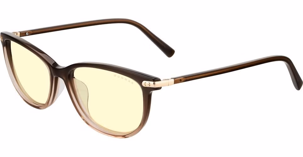 GUNNAR kancelářske/herní brýle INGRID COCOA FADE CRYSTAL jantarová skla BLF 65 GUNNAR focus