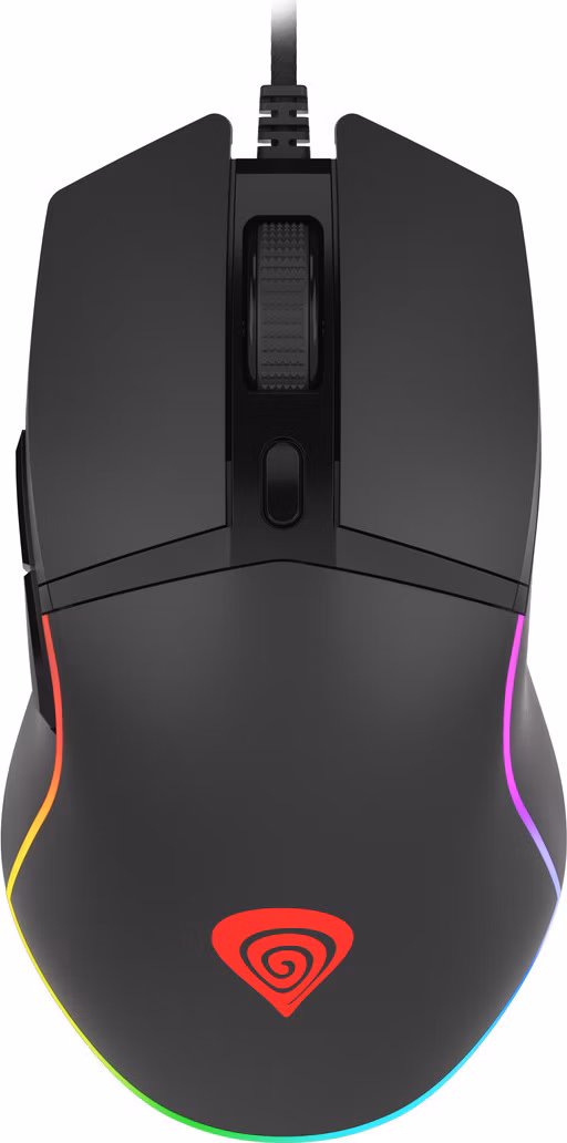 Genesis herná optická myš KRYPTON 220/RGB/6400 DPI/Herná/Optická/6 000 DPI/Drôtová USB/Čierna