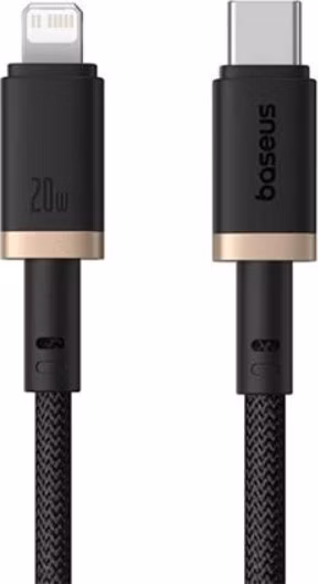 Baseus Rýchlonabíjací kábel Dura USB/Lightning 1m 20W čierno zlatý