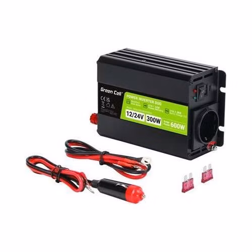 Green Cell Inverter Voltage converter 12V / 24V to 230V 300W/600W DUO