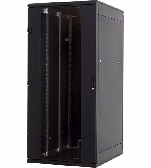 Triton 19" rozvaděč stojanový 45U/600x800, skleněné dveře, černý