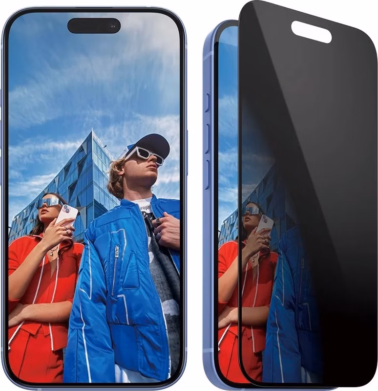 PanzerGlass ochranné sklo UWF Privacy pre iPhone 16/15 - Black Frame