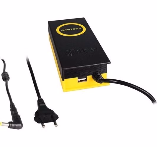 PATONA napájecí adaptér k ntb/ 19V/4,74A 90W/ konektor 5,5x2,5mm/ + výstup USB/ délka kabelu 2,4 m