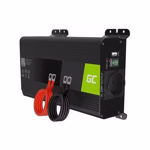 Green Cell Měnič napětí - Power Inverter PRO 12V na 230V 500W/1000W čistá sinusovka