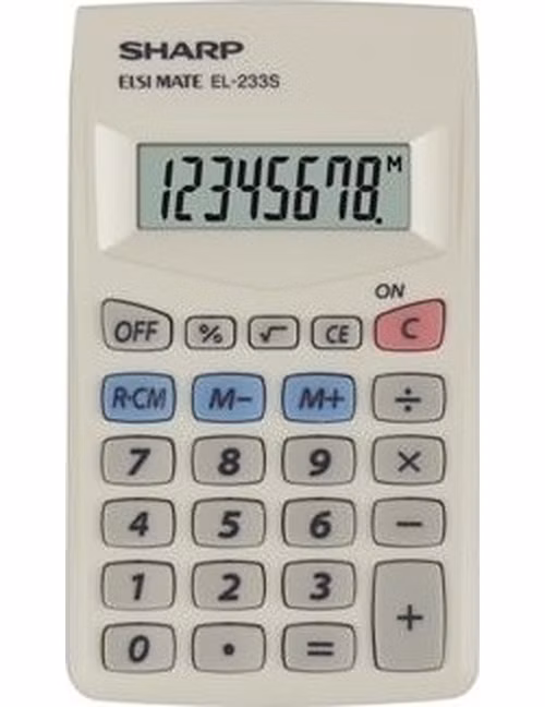 PLATINET SHARP CALCULATOR HANDHELD BOX EL233S