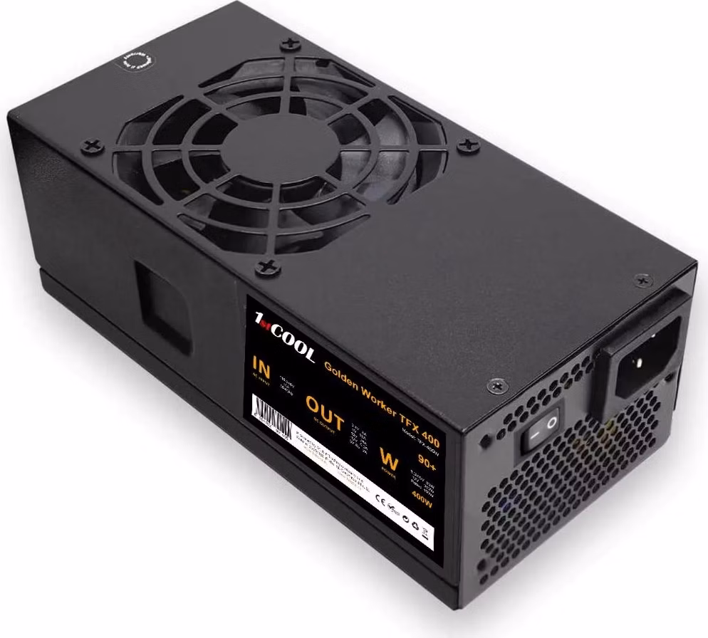 1stCOOL Zdroj Golden Worker TFX 400 88+, 400W, TFX, černá