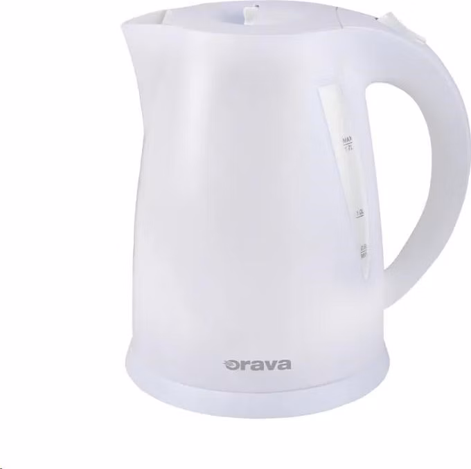 Orava VK-3117 W varná konvice 2000 W, 1.7 l, automatické vypnutí, bílá